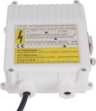 OEM Bo&icirc;tier De Commande Pompe - 1500 W - 220 V - Protection Thermique - Pour Pompes Submersibles Et Pompes &Agrave; Eau Portables - 1 Pi&egrave;ce
