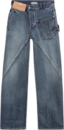 J.W.Anderson Dames, Jeans, Blauw, Maat: W24 Katoen