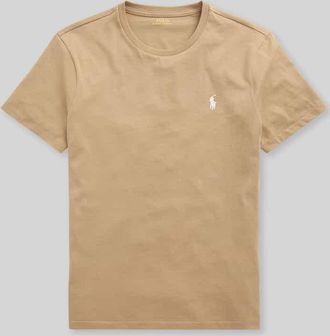 Polo Ralph Lauren Regular Fit T-Shirt aus reiner Baumwolle in Camel, Gr&ouml;&szlig;e XXL