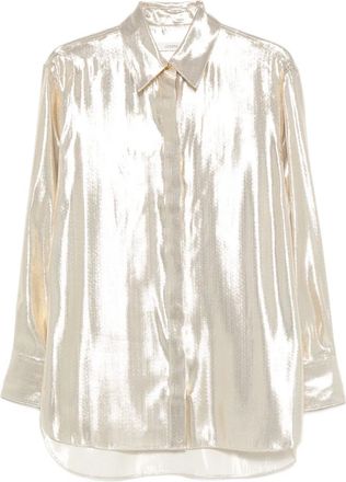 Joseph Capri metallic top met knopen - Goud