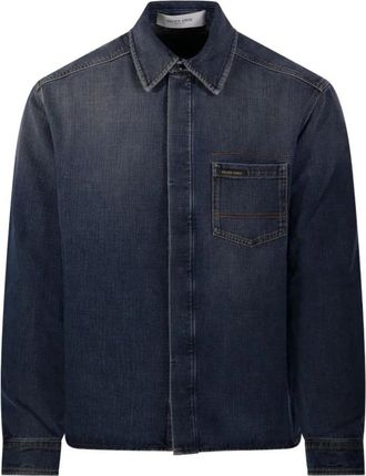 Golden Goose Journey Denim Shirt - Heren - Spijkeroverhemden - Blauw - S - Denim - Overhemden