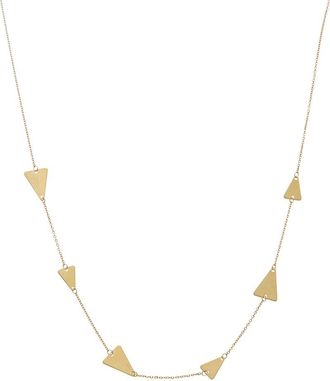 Italian Gold, Inc 10K Polished Triangle Station Necklace