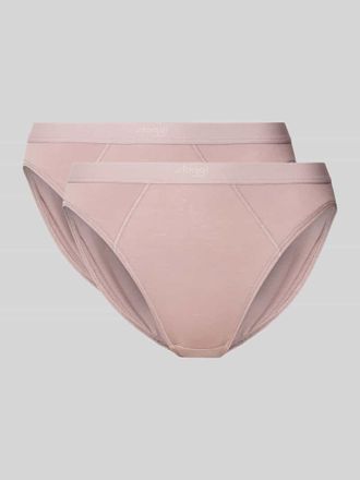 sloggi Slip mit Label-Print im 2er-Pack Modell Ease in Mauve, Größe XXL