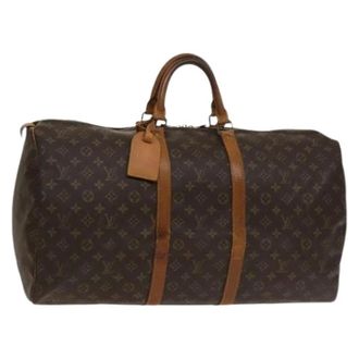 Louis Vuitton Tweedehands Canvas Louis Vuitton tassen - Dames - Pre-owned - Bruin - Maat: ONE Size Leer