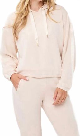 Esqualo Cloud Hooded Top In Cream
