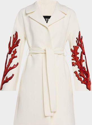 Libertine - Libertine Coral Patches Vienna Wrap Coat