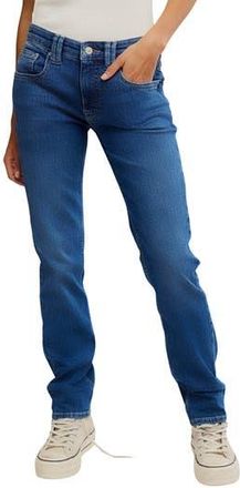Free People Oracle Low Rise Slim Straight Leg Jeans in Skys The Limit at Nordstrom Rack, Size 28