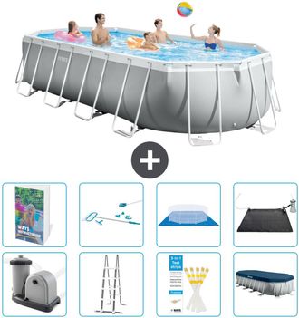 Intex Piscina Prism Frame Oval - 610x305x122 Cm - 9-piezas S583