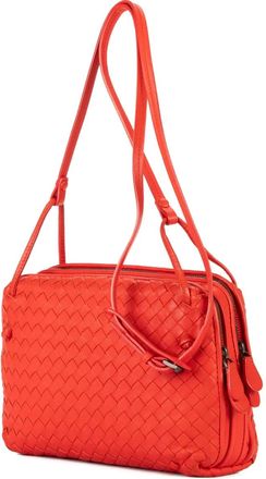 Bottega Veneta Borsa a spalla Intrecciato - Rosso