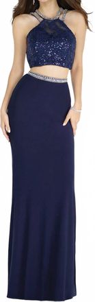 Alyce Paris Womens Semi Formal Dress In Navy