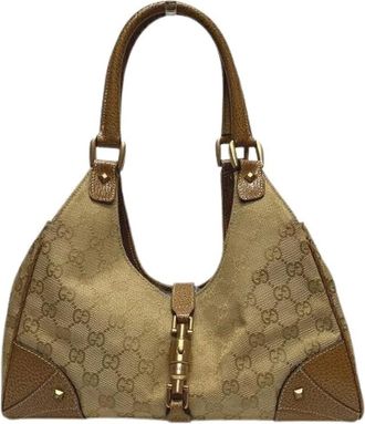 Gucci Pre-owned Shoulder Bags, female, Beige, Size: ONE SIZE Pre-owned Vintage Shoulder Bag