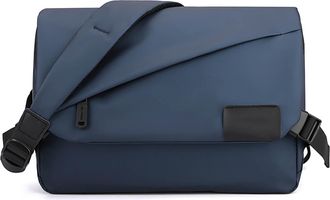 Generic Men Shoulder Bag Crossbody Messenger Bag fit Cover Pack for business travel and meetings Waterproof PU leather Comfortable Satchel Crossbody Bag (Dark