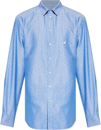Moschino Camicia con ricamo - Blu