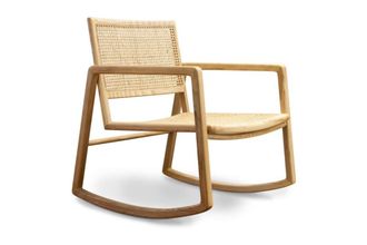 PIB Mecedora de ca&ntilde;a beige