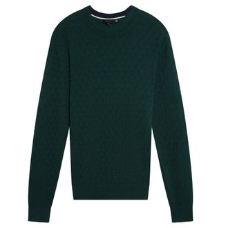 Ted Baker Sainsy T Stitch Donkergroene Trui Met Ronde Hals