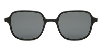 SmartBuy Collection Oval Clip-On TR90 Womens Prescription Sunglasses Black Size 52 - SmartBuy Collection