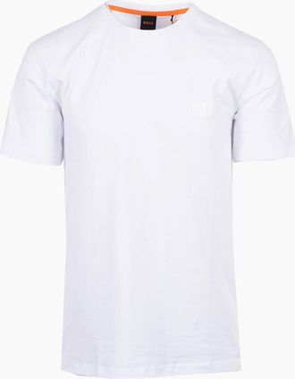 HUGO BOSS Mens Boss Orange TALES T-SHIRT WHITE - Size: 44