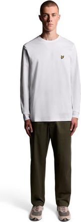 Lyle & Scott Plain Long Sleeve T-Shirt in White at Nordstrom, Size Xx-Large