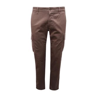 Mason's Slim-fit Trousers, male, Brown, Size: L Chile Cargo Trousers