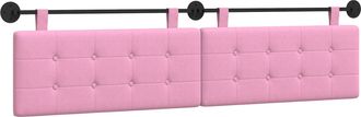 vidaXL Cabecero Colgante Rosa Tela Vidaxl