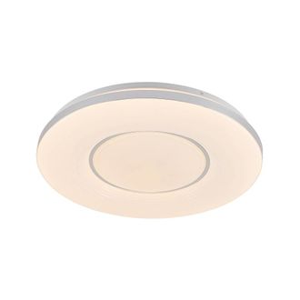 Lindby L&aacute;mpara de techo LED de Metal Plateado
