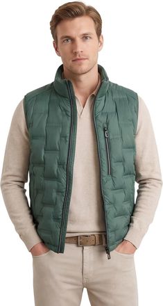 Casamoda Bodywarmer groen Casa Moda gestructureerd