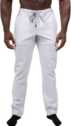Maceoo Marthyr Tapered Leg Drawstring Pants in White at Nordstrom, Size 36