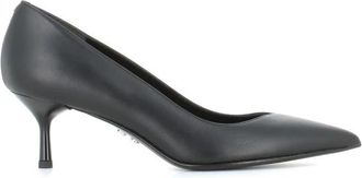 Sergio Levantesi Zwarte Leren Hakken D&eacute;collet&eacute; - Dames - Pumps - Zwart - 38 1/2 EU - Schoenen