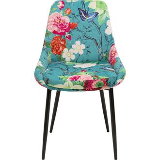 Kare Design Silla east side flower fever azul