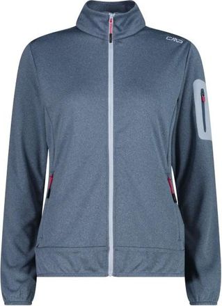 F.lli Campagnolo Jacket Jacquard Double Knitted Fleecejacke f&uuml;r Damen | blau/grau