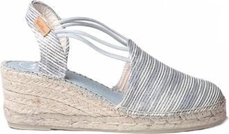 Toni Pons Womens Tania-Zr Wedge Espadrilles With Elastic Straps In Blau