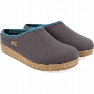 Haflinger Womens Kris Clog In Asphalt