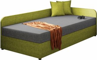Mirjan24 Mobilier1 - Letto Memphis 128, Lux 22 + Lux 06, Singolo, 90x200, Arazzo, Con, 95x205x60cm