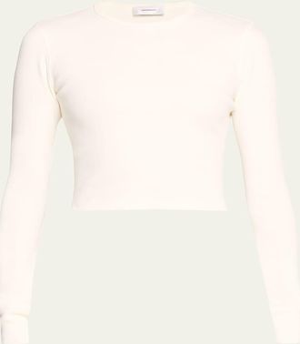 Wardrobe.NYC Crop Long Sleeve Tee