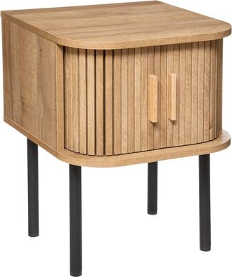 Atmosphera Atmosphera - Mesita De Noche Colva De 2 Puertas - Natural Cr&eacute;ateur DInt&eacute;rieur