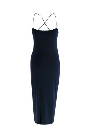 Alexander Wang T By Alexander Wang Navy Strappy Midi Dress Size XS