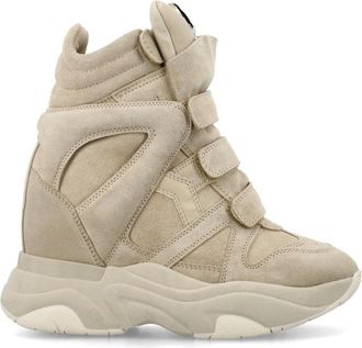 Isabel Marant Beige Bekett Leather Sneakers