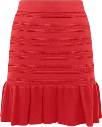 Blugirl Rokken, Dames, Rood, S, Crochet Rokje