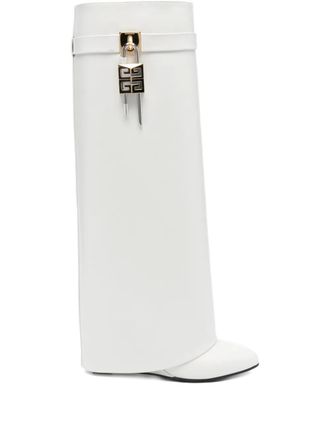 Givenchy Stivali Shark Lock 90mm - Bianco