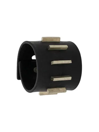 Parts Of Four Restraint Charm Bracelet - unisex - Buffalo Leather/Bronze - S - Black
