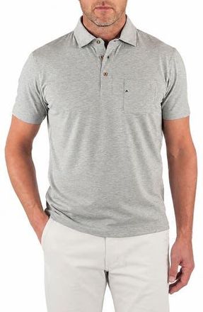 Tailor Vintage Stretch Cotton Slub Jersey Polo in Grey Heather at Nordstrom Rack, Size X-Large