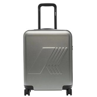 K-Way K-Way, Cabin Bags, male, Green, Size: ONE SIZE Eudoxie Logo Hardside Carry-On