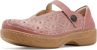 Alegria Ophelia Womens Flat Shoes Dusty Rose Breeze : EU 41 (US Womens 10.5-11) Regular, Leather