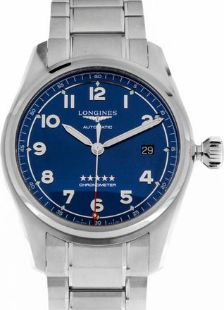 Longines Spirit 40mm Automatic - Dames - Horloges - Blauw - ONE Size - Accessoires