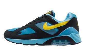 Nike Air Max 180 Baltic Blue Black, HQ4043 400 (UK Footwear Size System, Adult, Men, Numeric, Medium, 8.5)