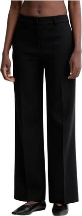 Sessun Broeken, Dames, Zwart, M, Polyester, Wijde broek