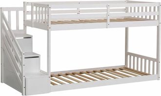 Happy Garden Happy Garden - Letto a castello per bambini 190x90cm bianco celestine