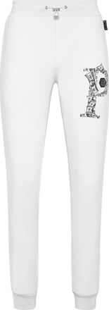Philipp Plein Joggingbroek Money - Heren - Sweatpants - Wit - 3XL - Katoen - Broeken