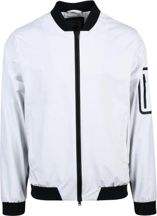 Herno Giubbotto Antivento - Heren - Bomber jackets - Wit - S - Polyester - Jassen