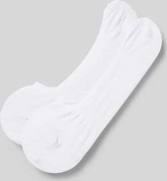 Falke Füßlinge mit Label-Detail Modell Step Medium Cut in Weiss, Größe 39/40